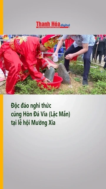 Độc đáo nghi thức cúng Hòn đá vía (Lặc Mắn) tại lễ hội Mường Xia