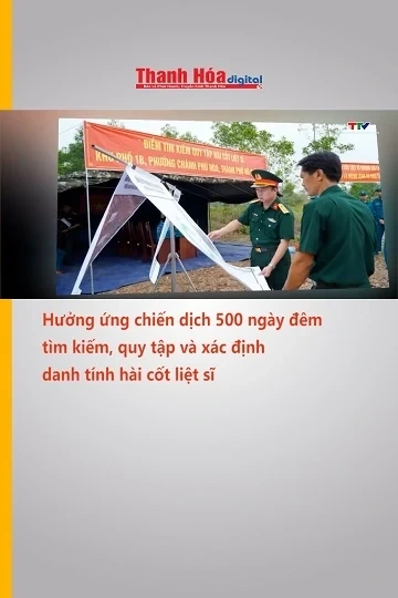 Hưởng ứng chiến dịch 500 ngày đêm tìm kiếm, quy tập và xác định danh tính hài cốt liệt sĩ