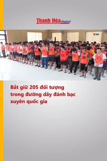 Bắt giữ 205 đối tượng trong đường dây đánh bạc xuyên quốc gia
