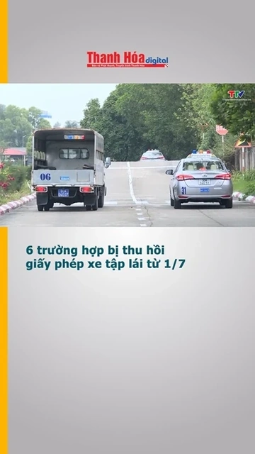 6 trường hợp bị thu hồi giấy phép xe tập lái từ 1/7