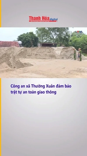 Công an xã Thường Xuân đảm bảo trật tự an toàn giao thông