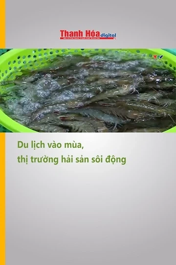 Du lịch vào mùa, thị trường hải sản sôi động