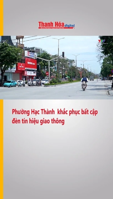Phường Hạc Thành khắc phục bất cập đèn tín hiệu giao thông