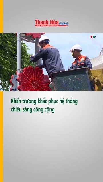 Khẩn trương khắc phục hệ thống chiếu sáng công cộng