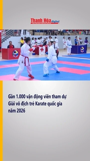 Gần 1.000 VĐV tham dự Giải vô địch trẻ Karate quốc gia năm 2026