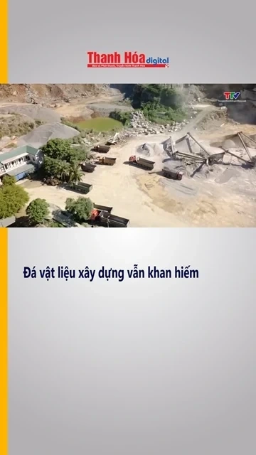 Đá vật liệu xây dựng vẫn khan hiếm