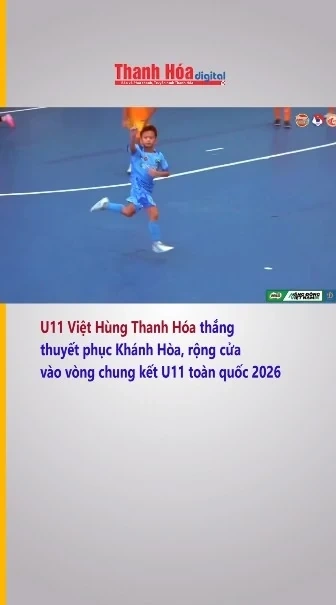 U11 Việt Hùng Thanh Hóa thắng thuyết phục Khánh Hòa, rộng cửa vào vòng chung kết U11 toàn quốc 2026