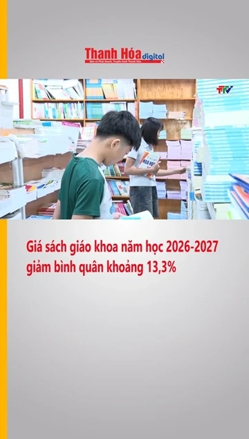 Giá sách giáo khoa năm học 2026-2027 giảm bình quân khoảng 13,3%