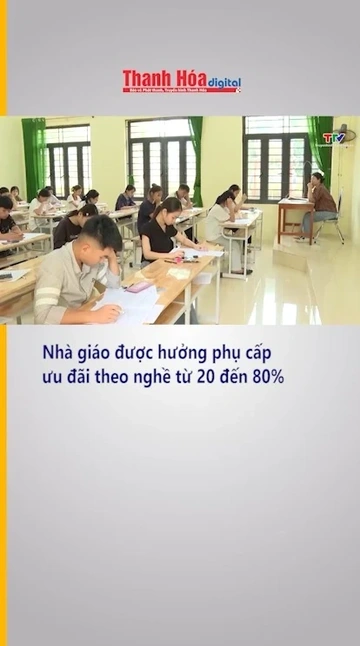 Nhà giáo được hưởng phụ cấp ưu đãi theo nghề từ 20 đến 80%