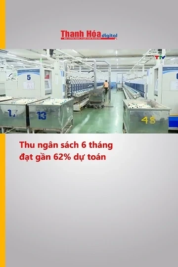 Thu ngân sách 6 tháng đạt gần 62% dự toán