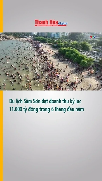 Du lịch Sầm Sơn đạt doanh thu kỷ lục 11.000 tỷ đồng trong 6 tháng đầu năm
