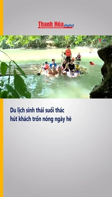 Du lịch sinh thái suối thác hút khách trốn nóng ngày hè