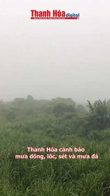 Cảnh báo dông, lốc, sét, mưa đá và mưa lớn cục bộ một số địa phương