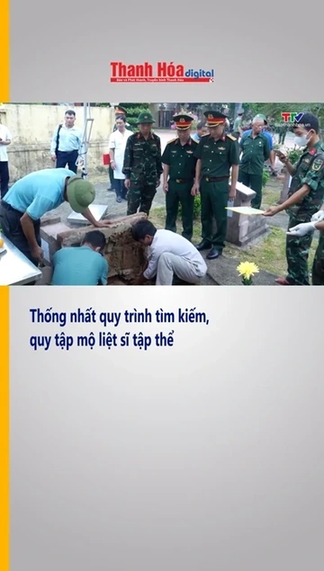 Thống nhất quy trình tìm kiếm, quy tập mộ liệt sĩ tập thể
