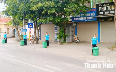 Hội LHPN phường Hàm Rồng ra mắt 21 mô hình “Đoạn đường phụ nữ tự quản xanh - sạch - đẹp”
