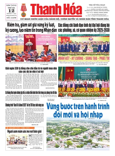 Số 11479 - Thứ Ba, ngày 12/08/2025