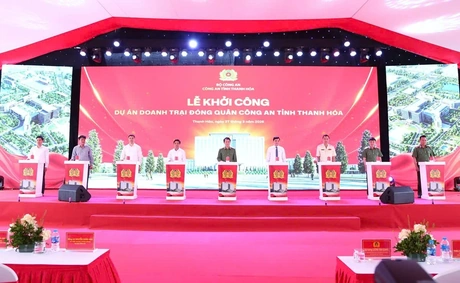 Khởi công doanh trại đóng quân Công an tỉnh Thanh Hóa
