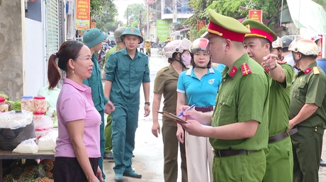Xã Quý Lộc ra quân thiết lập lại trật tự đô thị, trật tự công cộng