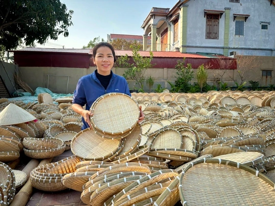 “Người dệt giấc mơ” từ mây tre đan