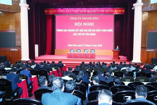 Bí thư Tỉnh ủy Nguyễn Doãn Anh chủ trì hội nghị thông báo nhanh kết quả Đại hội XIV của Đảng