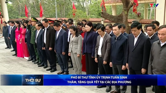 Bản tin Thời sự tối 1/2/2026:&nbsp;Phó Bí thư Tỉnh ủy Trịnh Tuấn Sinh thăm, tặng quà tết tại các địa phương
