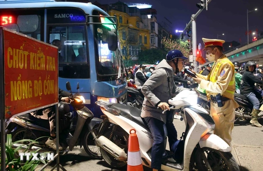 Tối mùng 1 Tết, xử lý hơn 1.600 trường hợp vi phạm nồng độ cồn