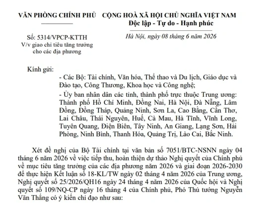 Thanh Hóa được giao mục tiêu tăng trưởng GRDP 11% trong năm 2026