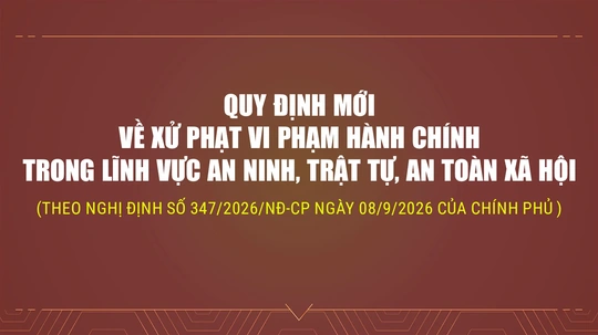 Quy định mới về xử phạt vi phạm hành chính trong lĩnh vực an ninh - trật tự, an toàn xã hội