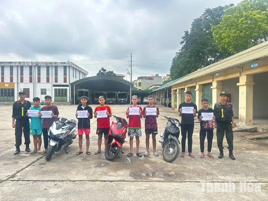 Cảnh sát cơ động Thanh Hóa liên tiếp ngăn chặn, bắt giữ các nhóm thanh, thiếu niên gây rối