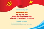 Truyền hình trực tiếp: Phiên chính thức Đại hội đại biểu Đảng bộ tỉnh Thanh Hóa lần thứ XX, nhiệm kỳ 2025-2030