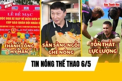 Tin thể thao 6/5: HLV Kim Sang sik có mặt tại Hà Nội; Bayern Munich tổn thất lực lượng trước màn tái đấu Real Madrid