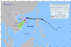 Bão số 7 giảm cường độ, di chuyển theo hướng Tây Nam