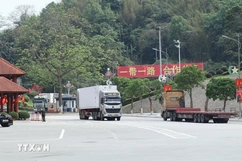 Tuyến vận tải đường bộ quốc tế Trung Quốc-Việt Nam chính thức khai trương