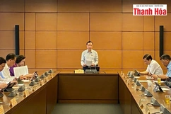 Đoàn ĐBQH Thanh Hóa thảo luận tại tổ về dự án Luật Đường sắt (sửa đổi)