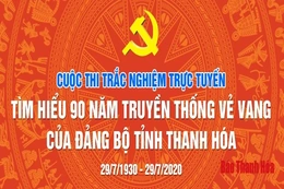 Câu hỏi Tuần thứ  13  Cuộc thi trắc nghiệm trực tuyến “Tìm hiểu 90 năm truyền thống vẻ vang của Đảng bộ tỉnh Thanh Hóa”