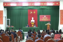 Tổ đại biểu HĐND tỉnh tiếp xúc cử tri huyện Lang Chánh