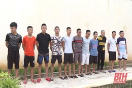 Khởi tố 12 đối tượng gây rối trật tự công cộng tại Hà Trung