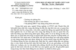 Ngành nông nghiệp Thanh Hóa chấn chỉnh công tác phát ngôn, cung cấp thông tin, làm việc với cơ quan báo chí