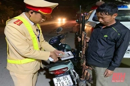 Trạm CSGT Quảng Xương xử lý  gần 100  trường hợp vi phạm nồng độ cồn