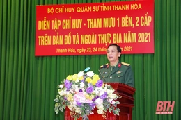 Bộ Tư lệnh Quân khu 4 giao  nhiệm vụ diễn tập tại Bộ CHQS Thanh Hóa
