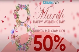 Cùng Chiaki sale mỹ phẩm khuyến mãi 8-3 giảm tới 50%