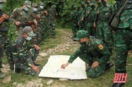 Tuần tra song phương trên tuyến biên giới Mường Lát - Viêng Xay (Lào)