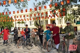 Không gian trưng bày xe đạp cổ...