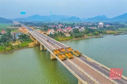 Cận cảnh cao tốc Mai Sơn - QL 45 dự kiến khánh thành trước kỳ nghỉ lễ 30-4