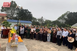 Lễ đón nhận và an táng hài cốt Liệt sỹ Hoàng Thanh Hoè