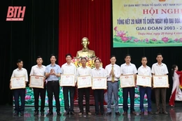 Thiệu Hoá tổng kết 20 năm Ngày hội Đại đoàn kết toàn dân tộc