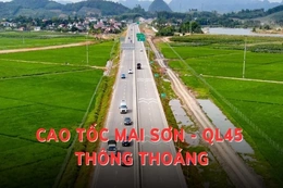 Cao tốc Mai Sơn - QL45 thông thoáng ,  người dân về quê  nghỉ lễ  thoát cảnh tắc đường