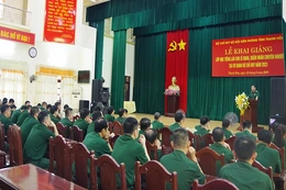 Khai giảng lớp học tiếng Lào cho sĩ quan, quân nhân Bộ Chỉ huy BĐBP tỉnh năm 2023