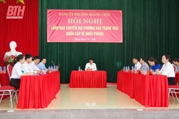 Bồi dưỡng khung diễn tập chiến đấu xã, phường và luyện tập thực binh trong diễn tập KVPT thành phố Sầm Sơn