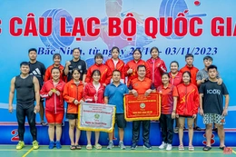 Cử tạ Thanh Hoá xếp hạng nhất đồng đội nữ tại Giải Vô địch cử tạ các CLB quốc gia năm 2023